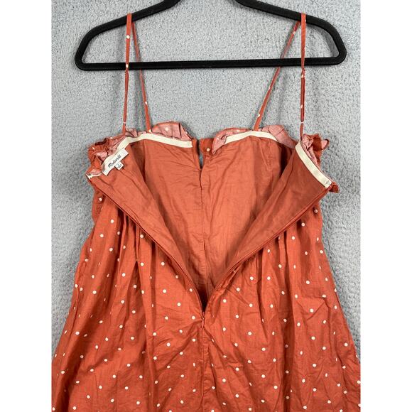 Madewell Womens Size 2 Pintuck Cami Dress Polka Dot - Picture 5 of 10